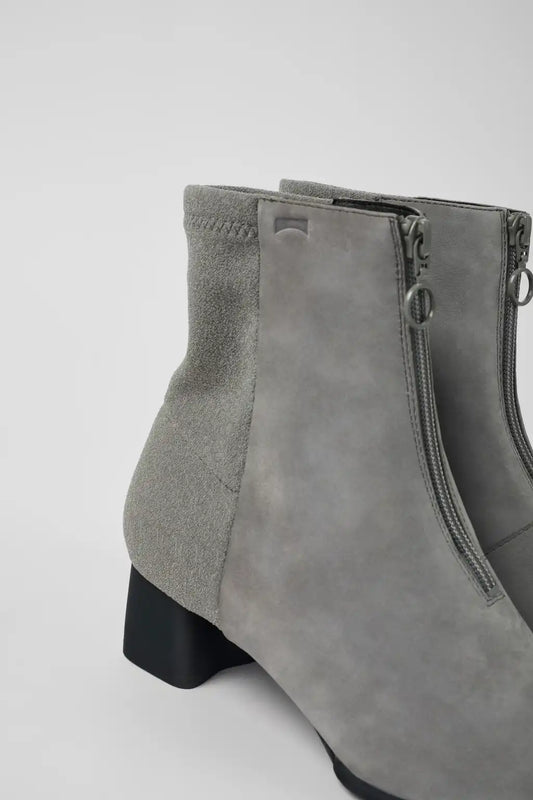 Katie Gray nubuck heeled boots