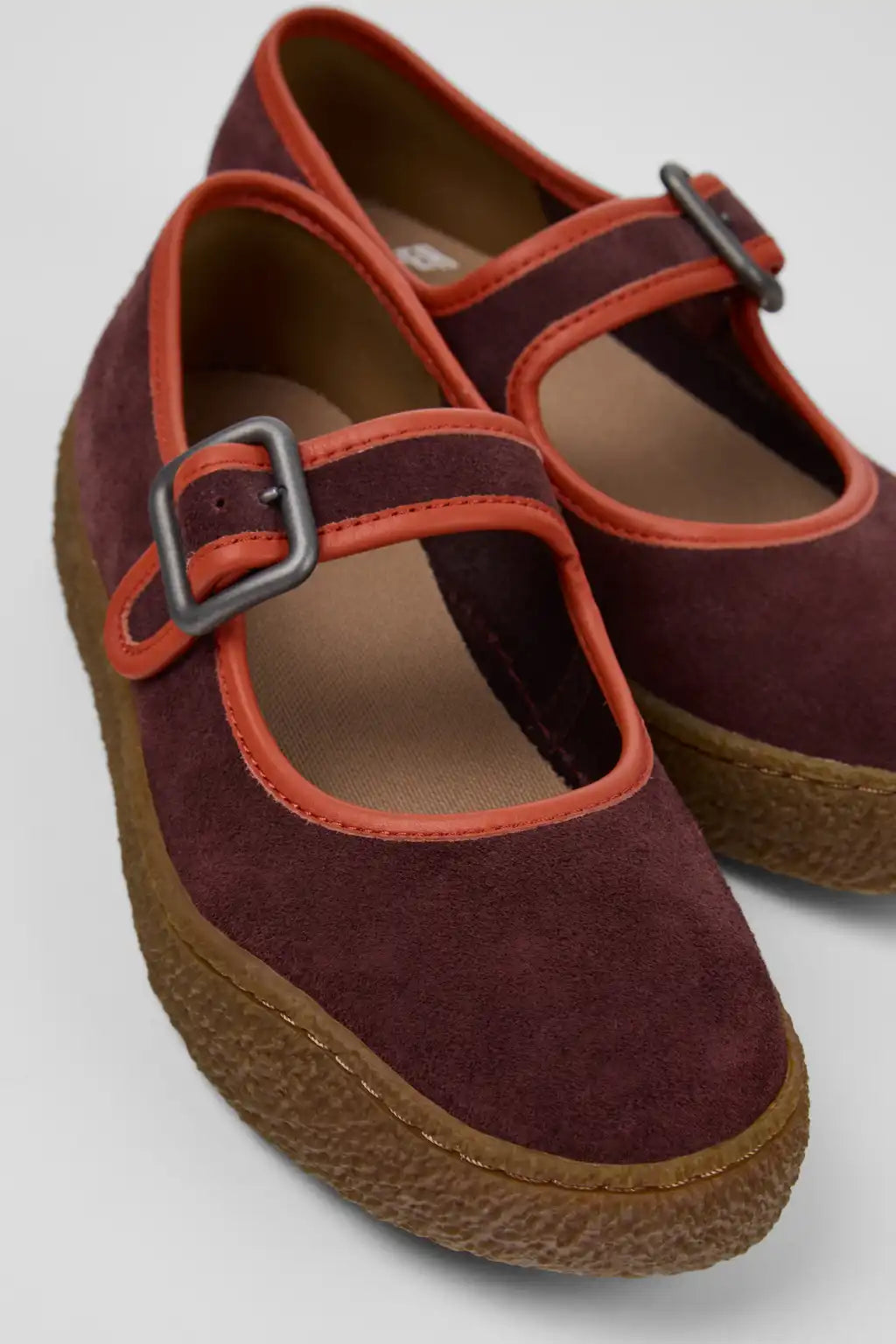 Peu Terreno Blue Suede and Leather Ballerinas for Women.