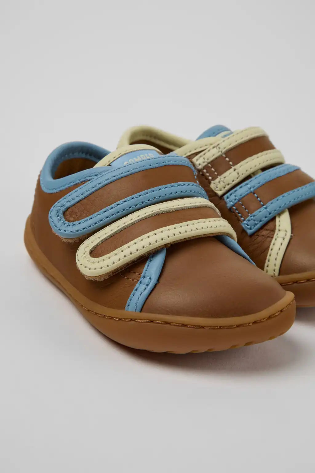 Twins Multicolor Leather Sneakers for Children.