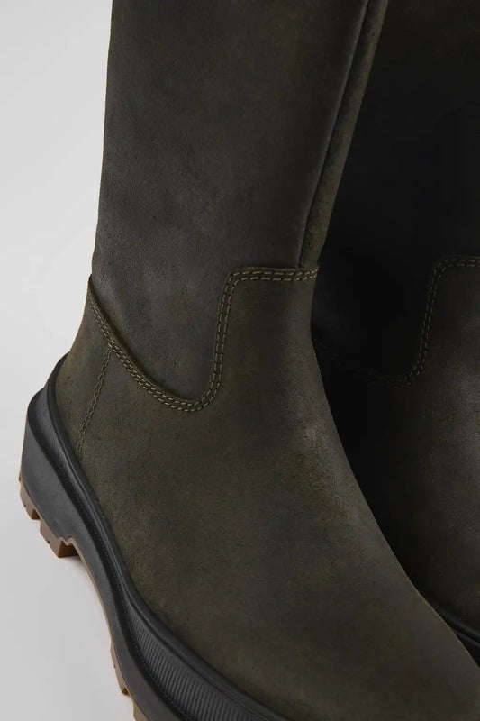 Brutus Trek MICHELIN Green nubuck boots for women