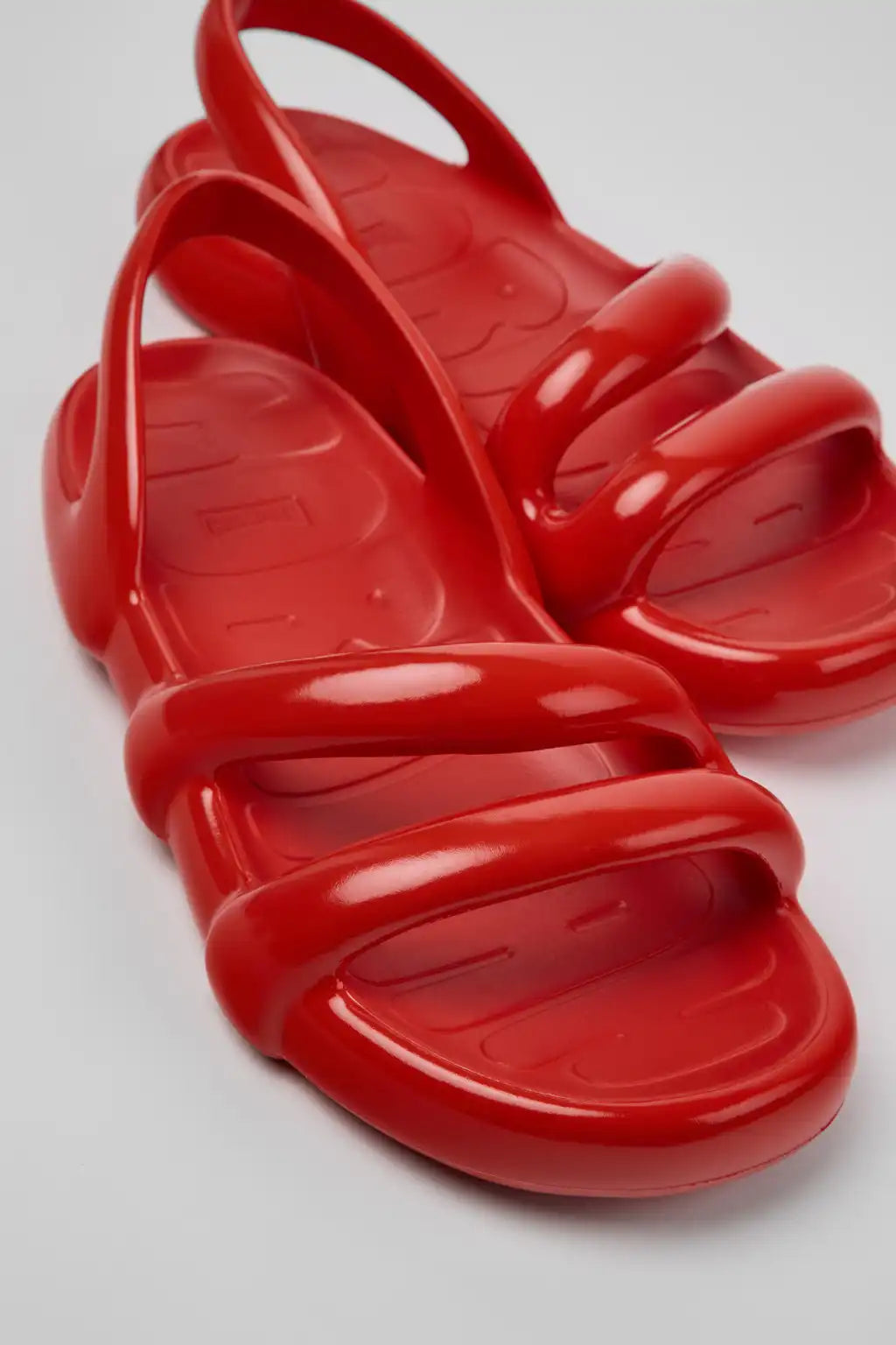 Kobarah Flat Orange Synthetic Sandals for Men.
