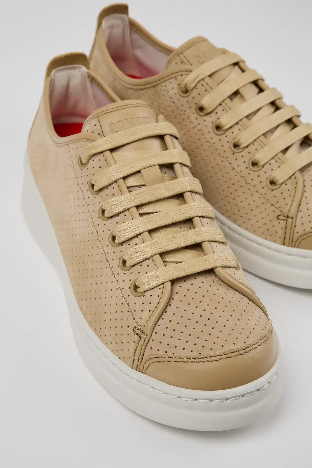 Runner White Recycled Leather Sneakers for Women.