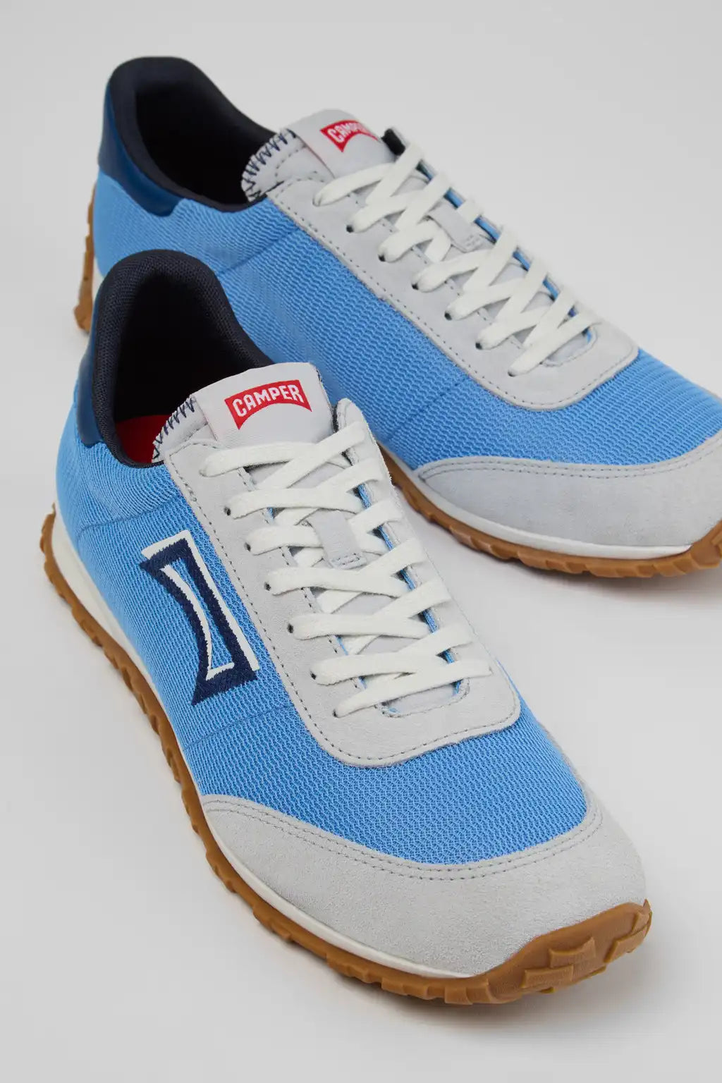 Drift Walk Multicolor Textile and Nubuck Leather Sneakers for Men.