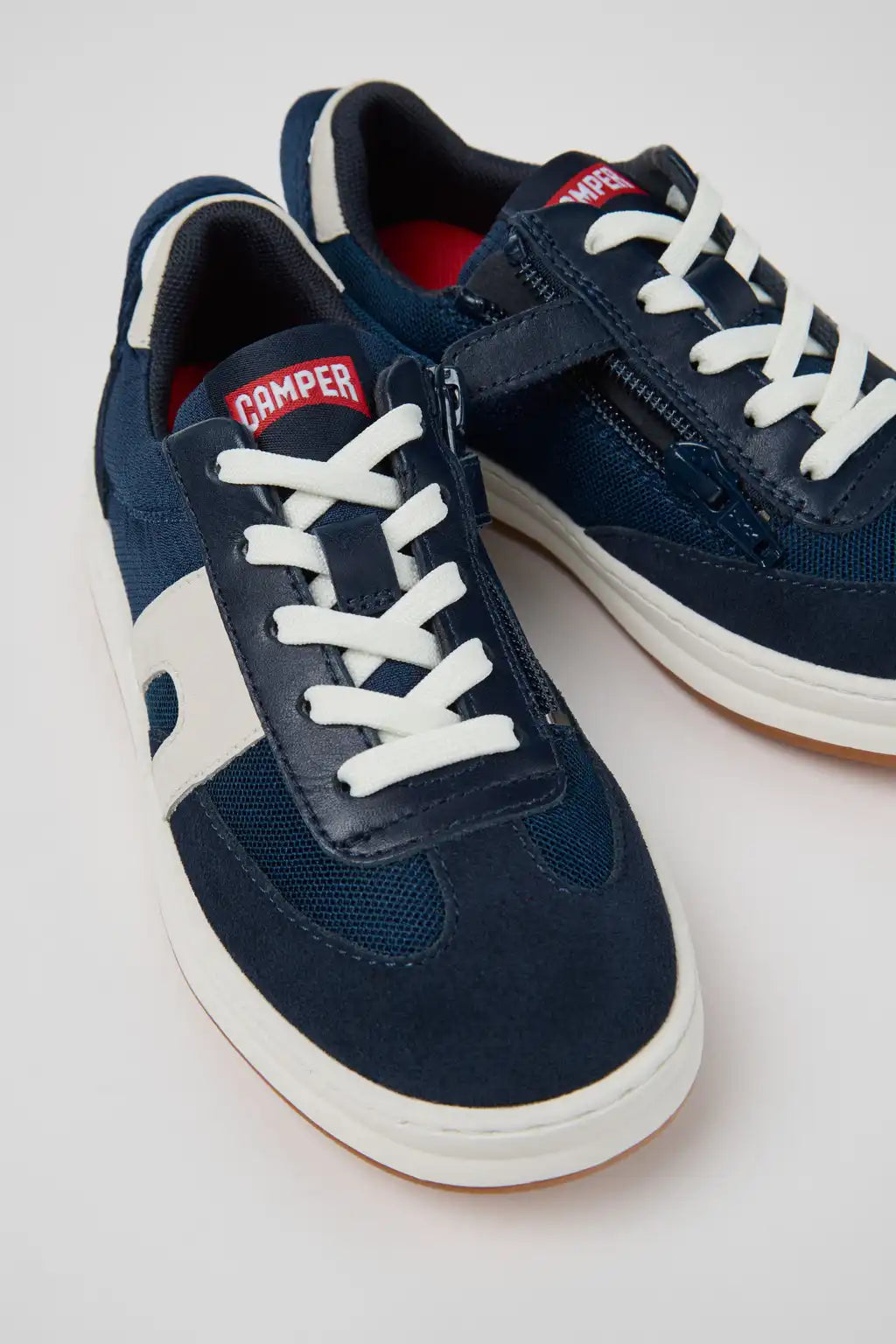Twins Multicolor Leather Sneakers for Children.