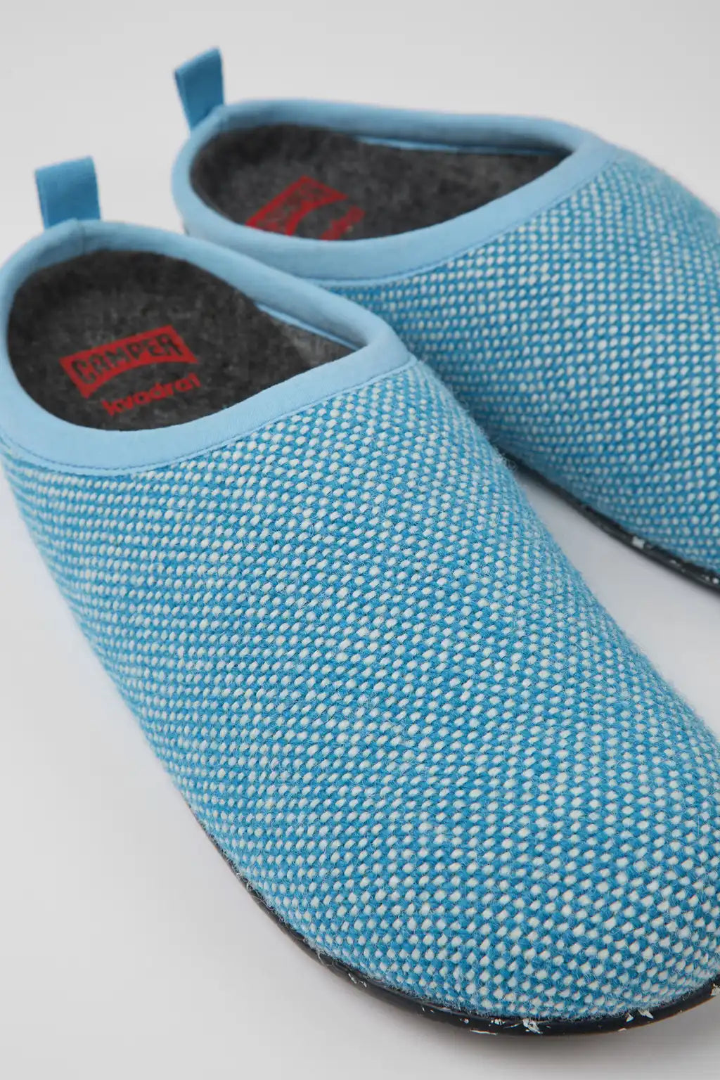Wabi Gray Textile Slippers for Women.