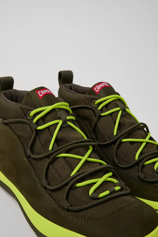 Peu Pista GM GORE-TEX Green Textile and Nubuck Ankle Boots for Women.