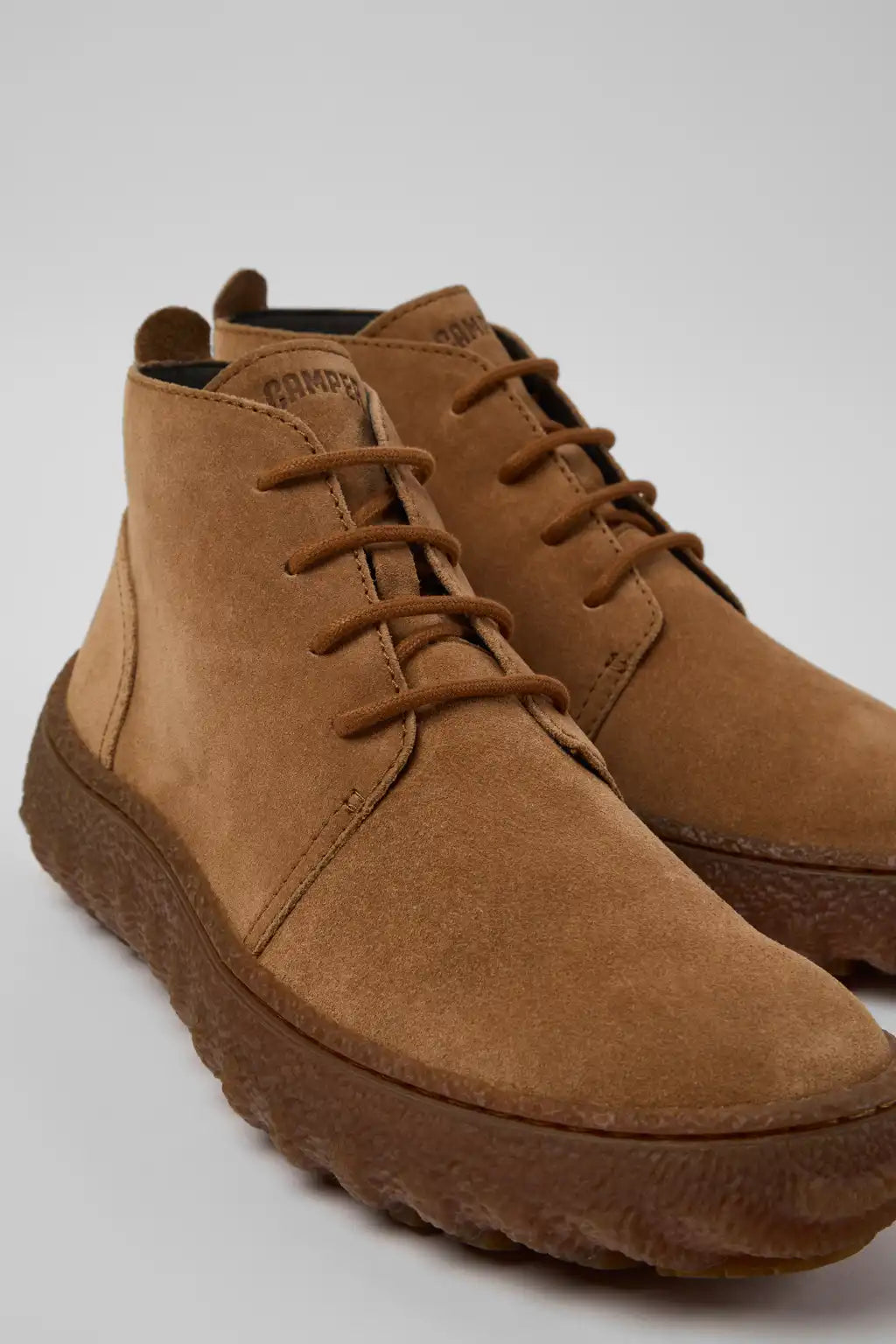 Ground Brown Suede Ankle Boots for Men.