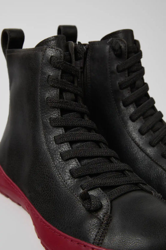 Peu Serra Gray Regenerative Leather Ankle Boots for Women.
