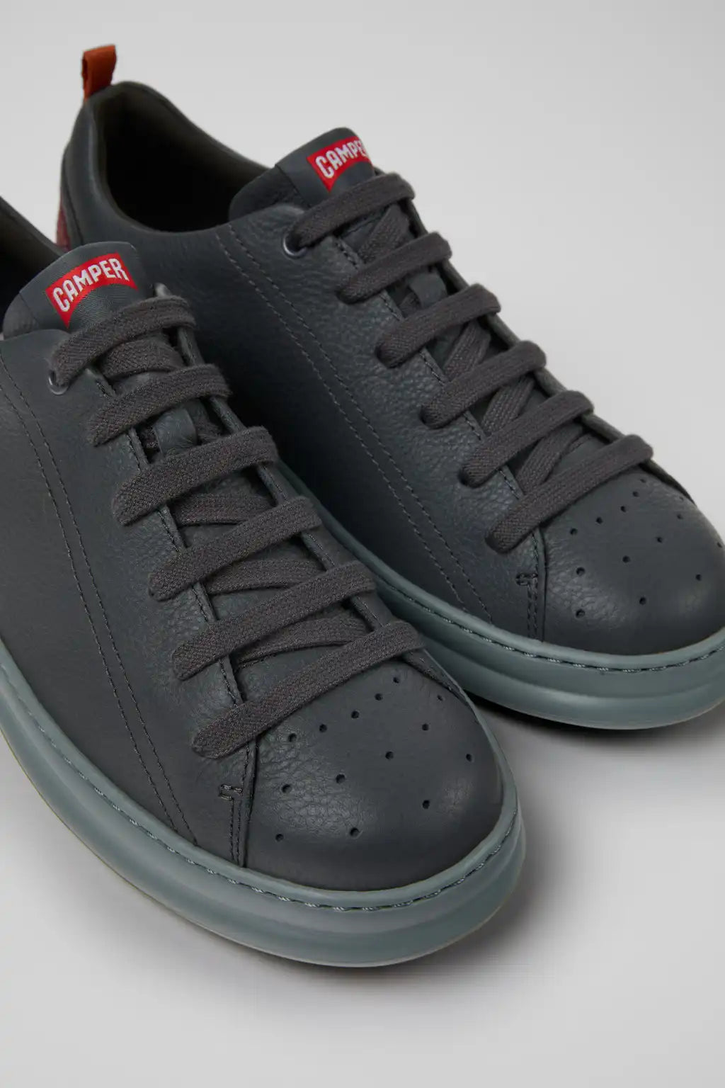Twins Green Leather Sneakers for Men.