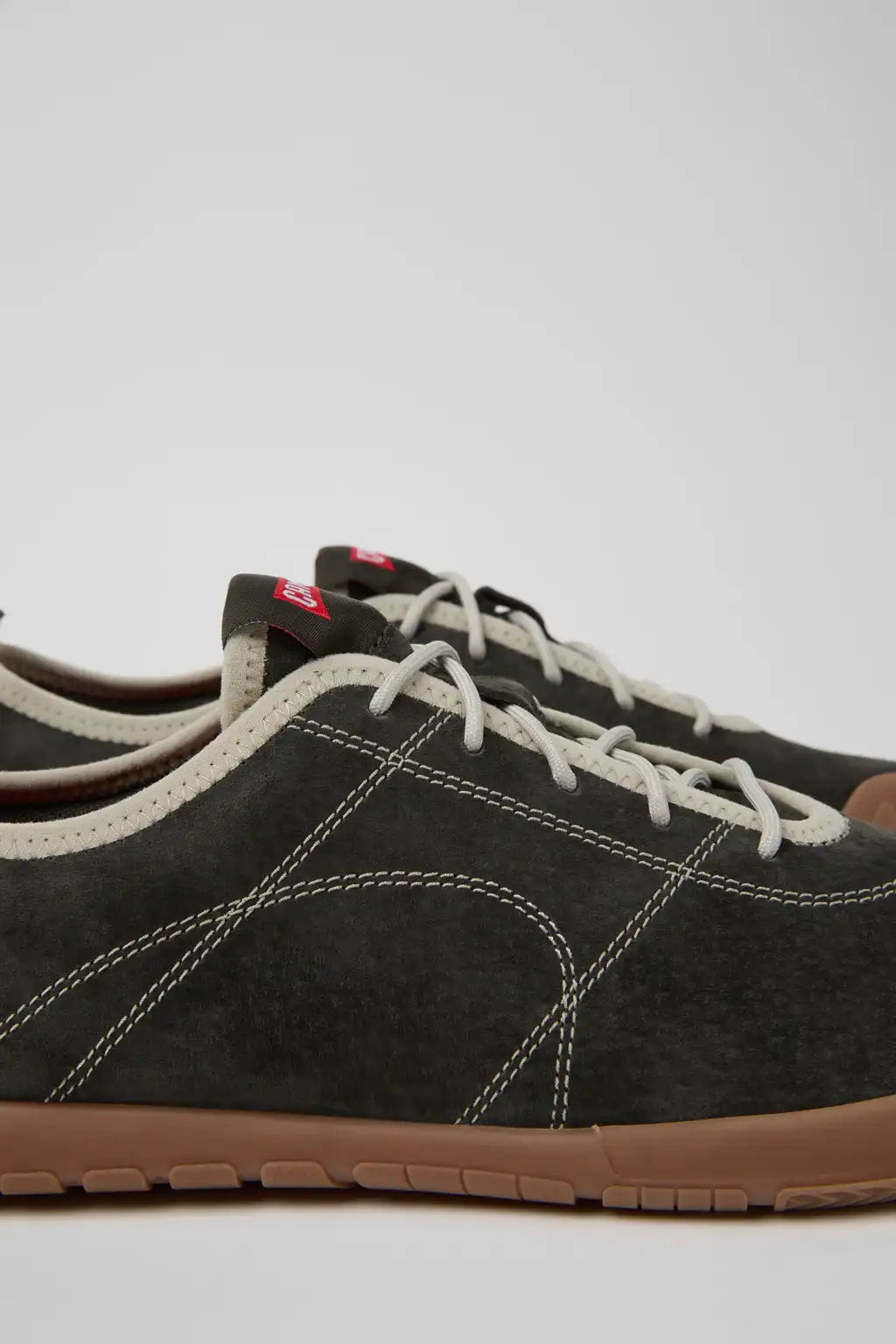 Peu Path+ Brown Suede Sneakers for Men.