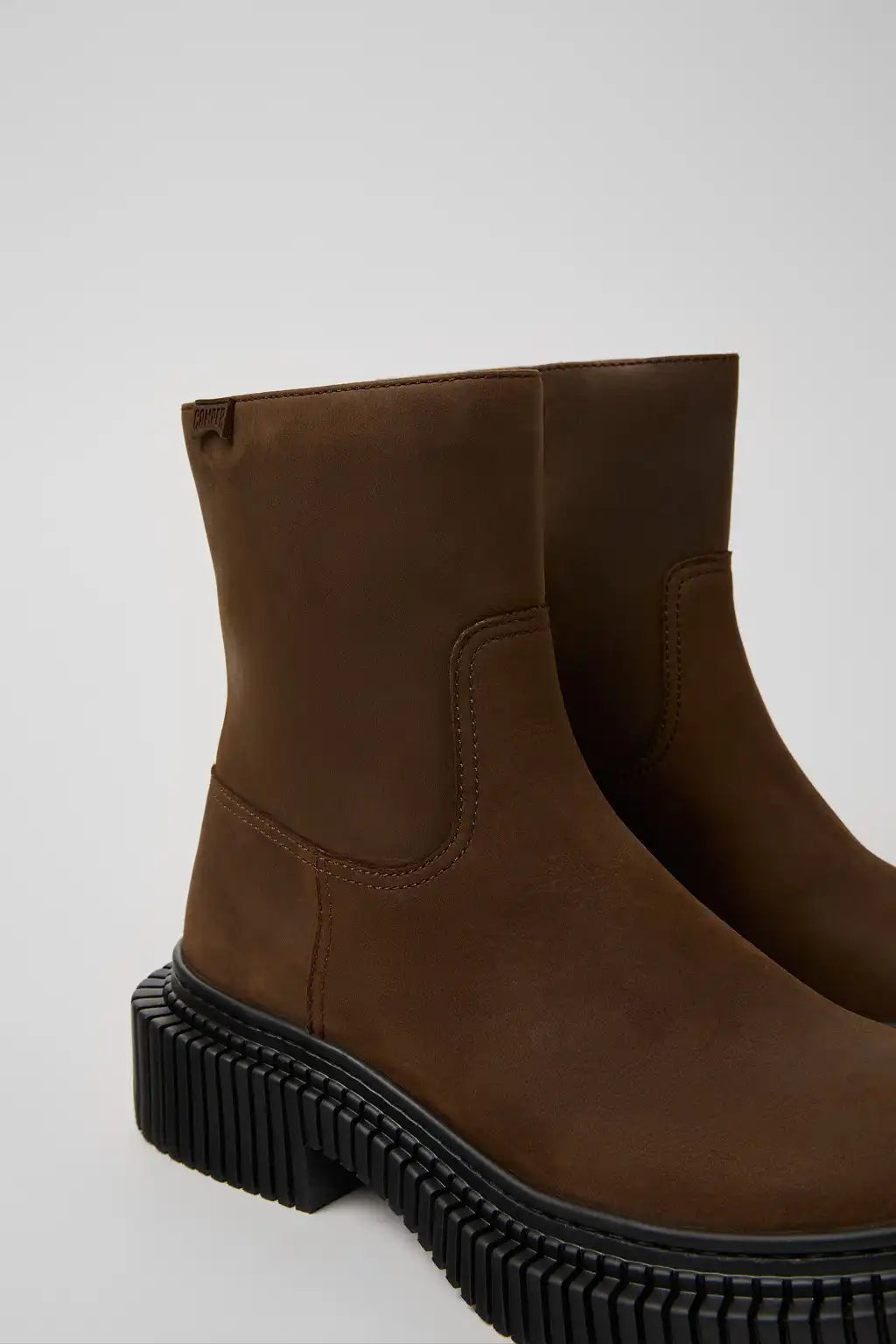 Pix Berlin Black Leather Ankle Boots for Women.