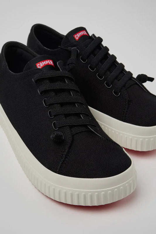 Peu Roda Black TENCEL™ Lyocell Sneakers for Men.