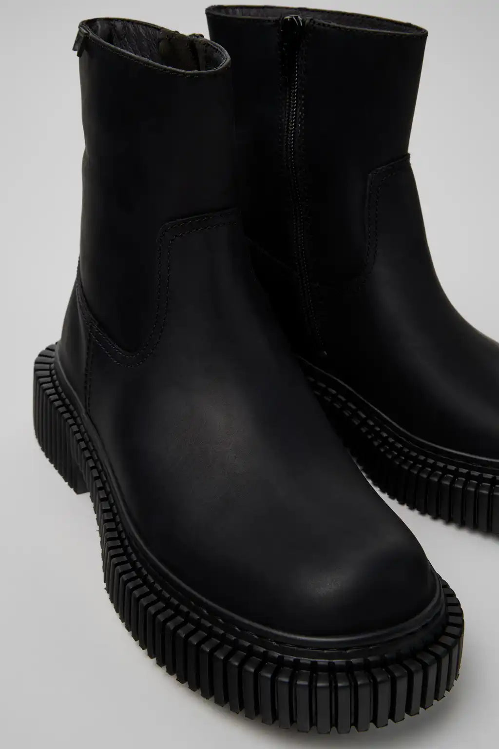 Pix Berlin Black Nubuck Ankle Boots for Women.