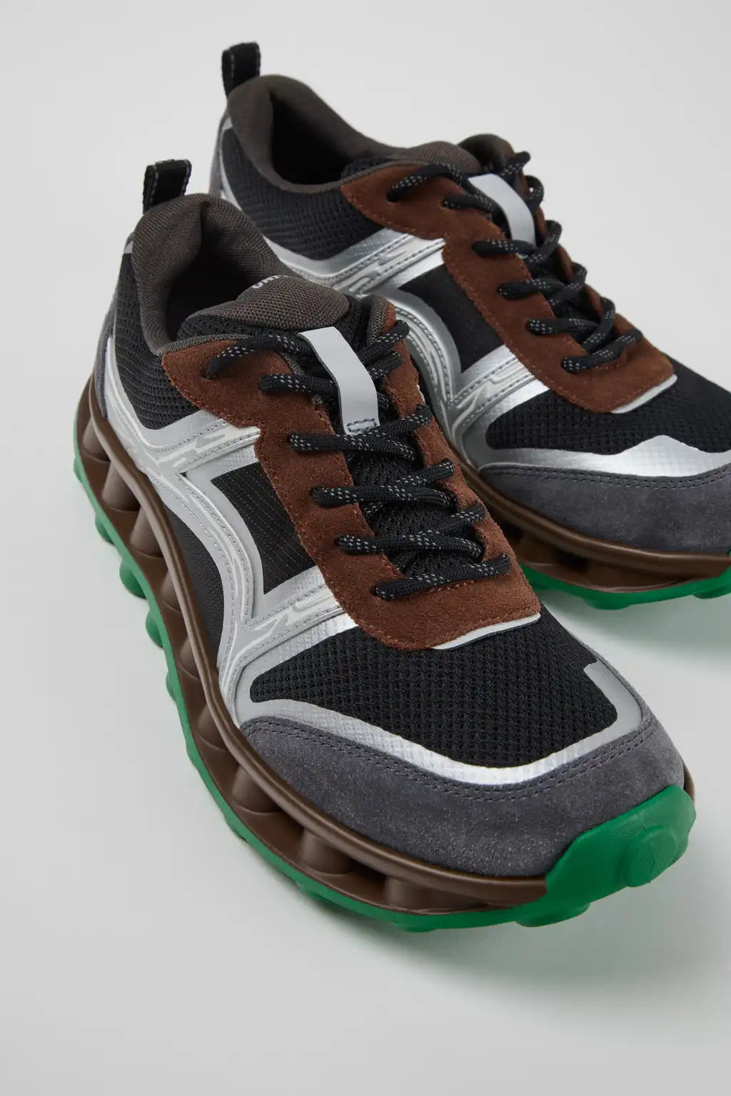 Pelotissima Multicolor Sorona Textile and Nubuck Sneakers for Men.