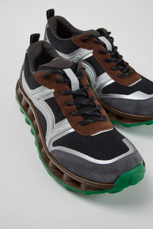 Pelotissima Multicolor Sorona Textile and Nubuck Sneakers for Men.