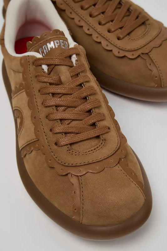 Pelotas Soller Brown Nubuck and Leather Sneakers for Women.