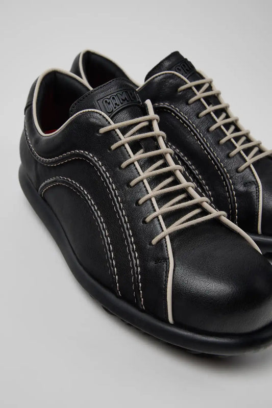 Pelotas Black Leather Shoes for Men.