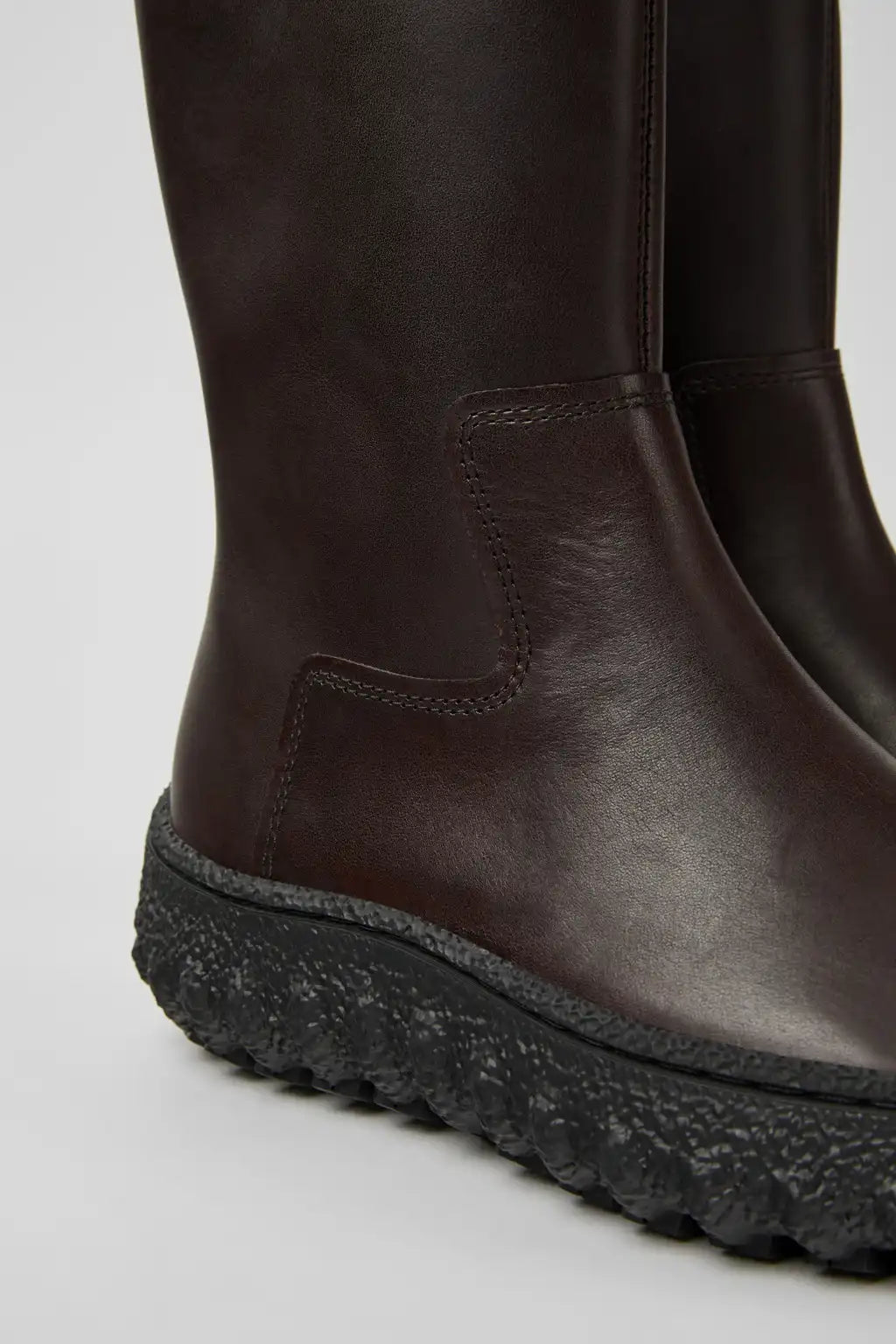 Ground MICHELIN Black leather boots for women