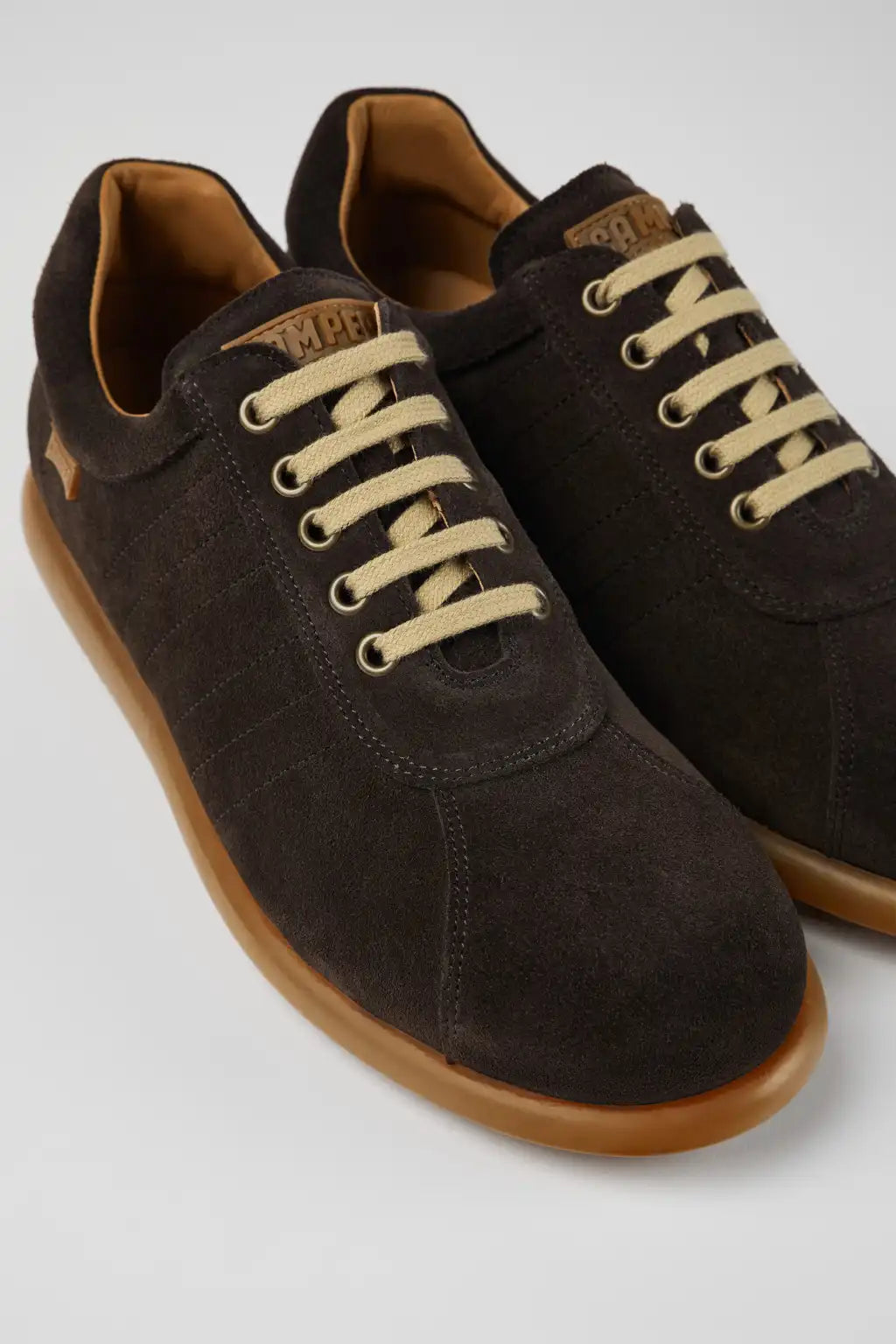 Pelotas Black and Gray Vegetable-Tanned Leather Shoes for Men.