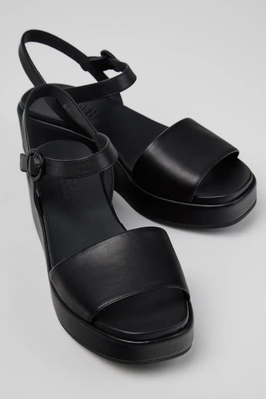 Misia Blue Leather Sandals for Women.
