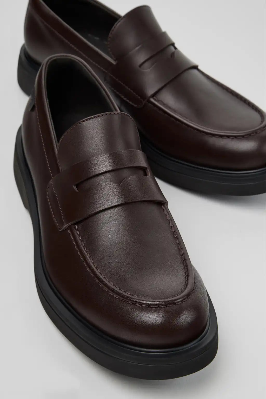 Norman Black Leather Shoes for Men.