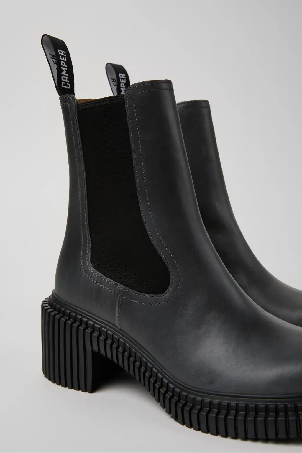 Pix London Burgundy Leather Ankle Boots for Women.