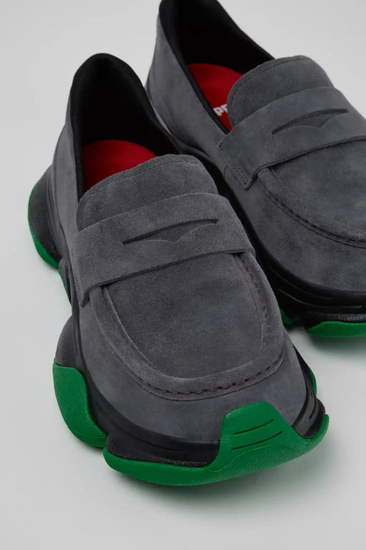 Karst 2 Gray Suede Moccasins for Men.
