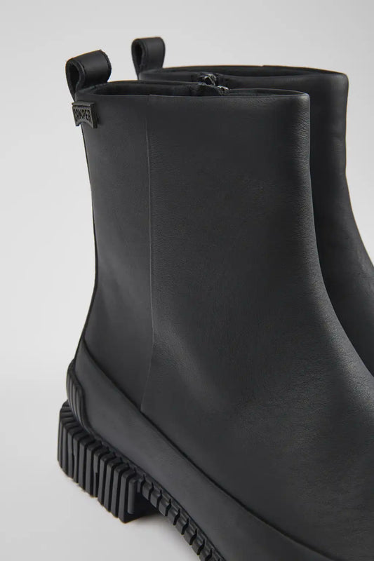 Pix Black leather boots for women