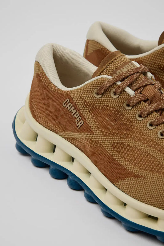 Pelotissima Brown Recycled PET Engineered Materials Sneakers for Women.