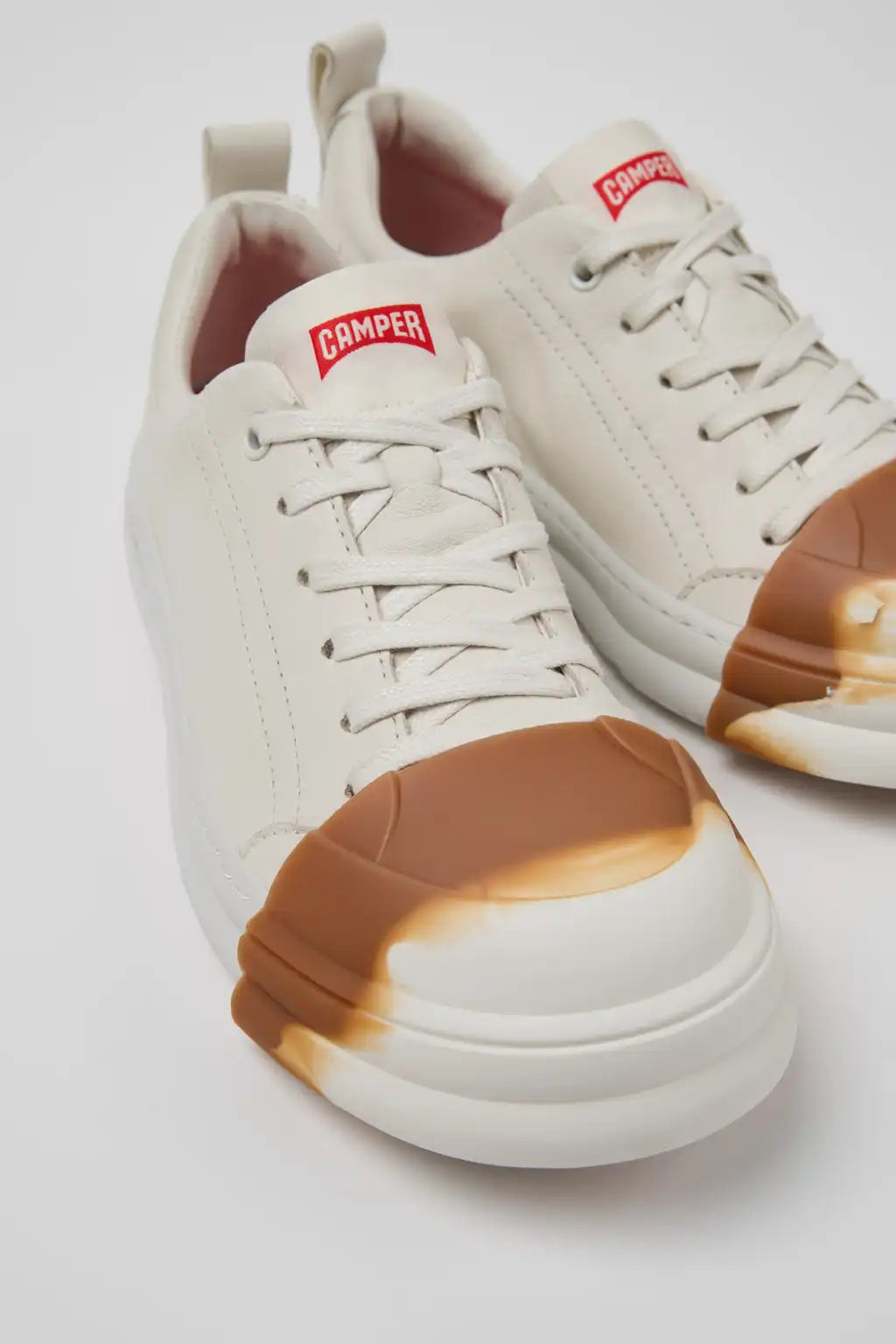 Junction Runner White Leather Sneakers for Women.