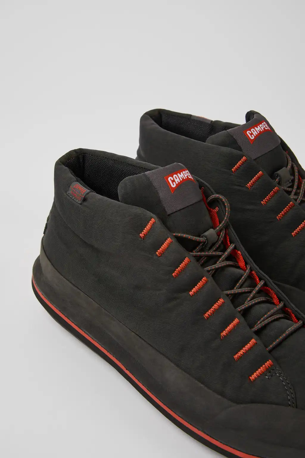 Beetle Black Textile and Nubuck Ankle Boots for Men.