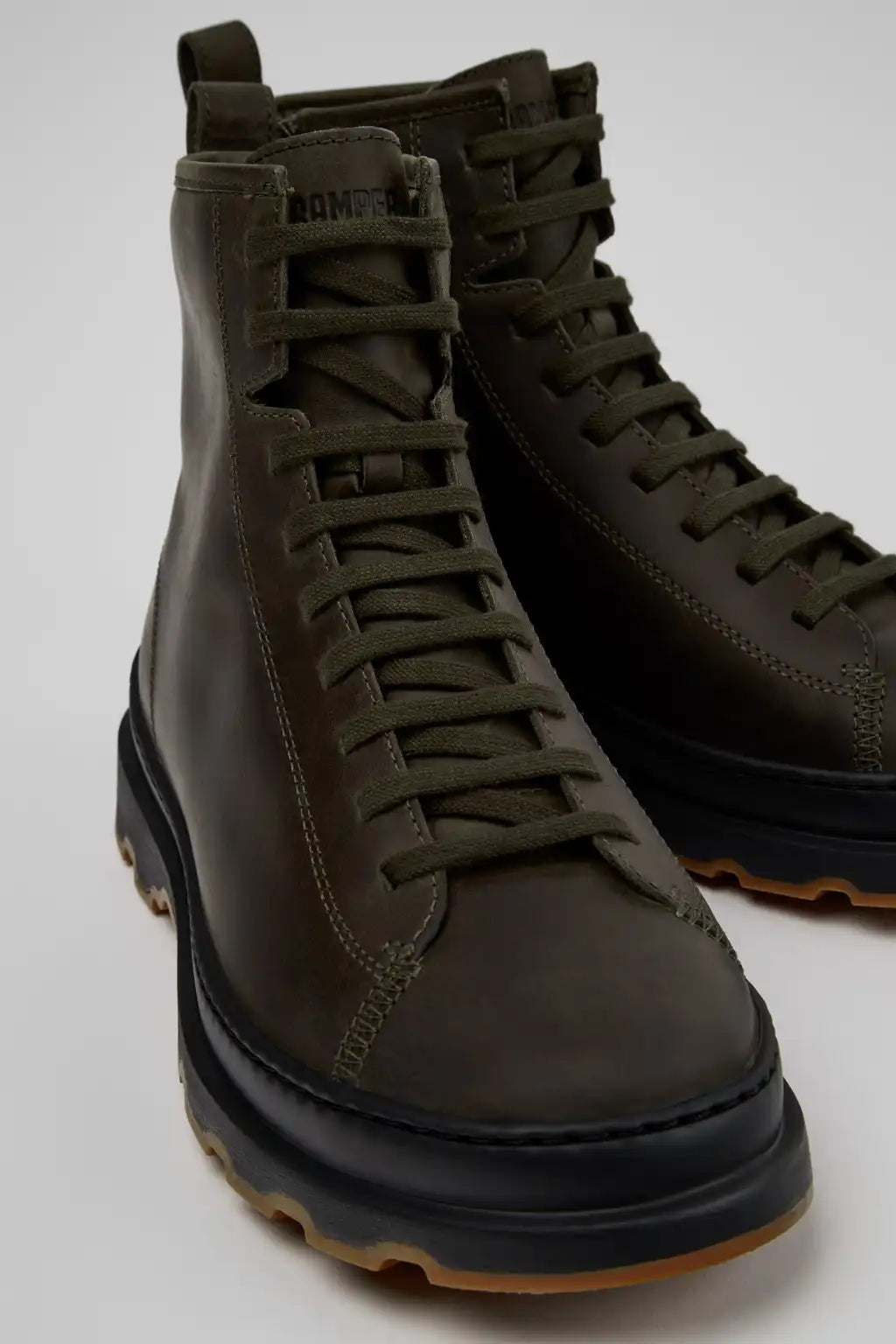 Brutus+ Black Leather Ankle Boots for Men.