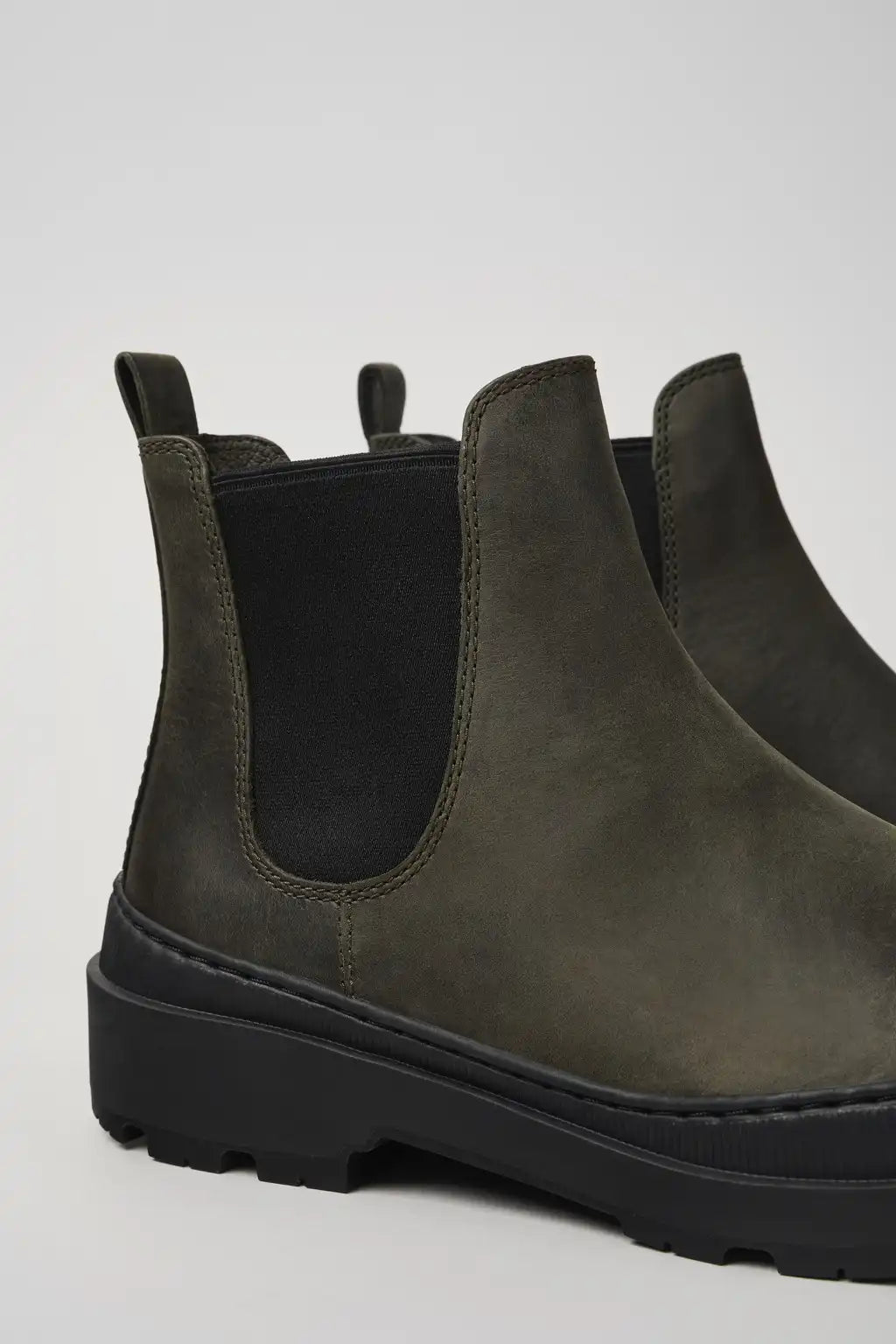Brutus Trek MICHELIN Black nubuck ankle boots for men