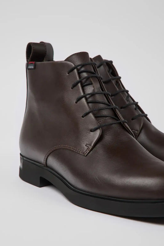 Iman GORE-TEX Brown leather ankle boots