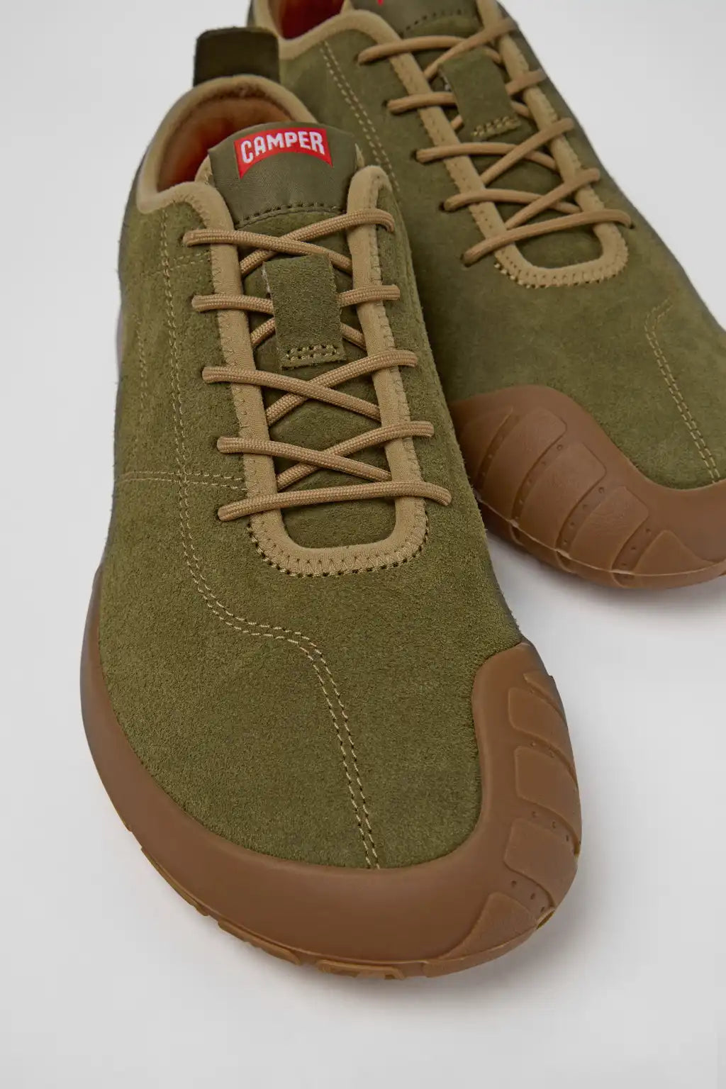 Peu Path+ Brown Suede Sneakers for Men.