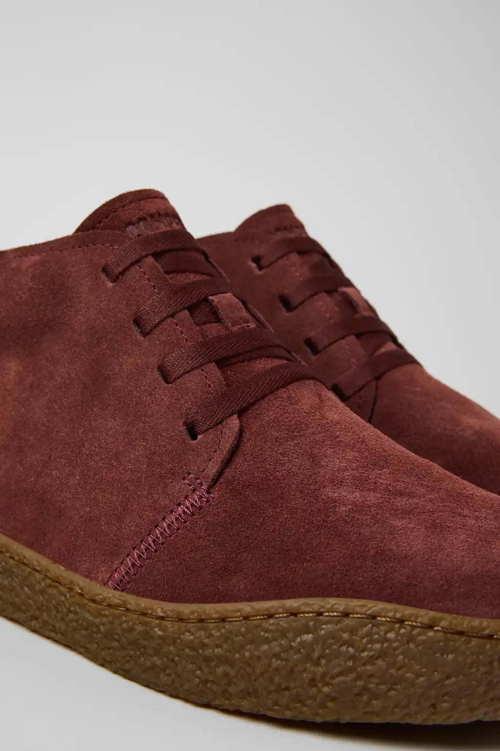 Peu Terreno Brown Nubuck Ankle Boots for Men.