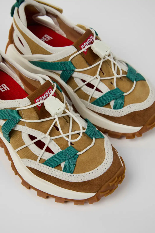 Drift Trail Multicolor Textile and Nubuck Leather Semi-Open Shoes for kids.