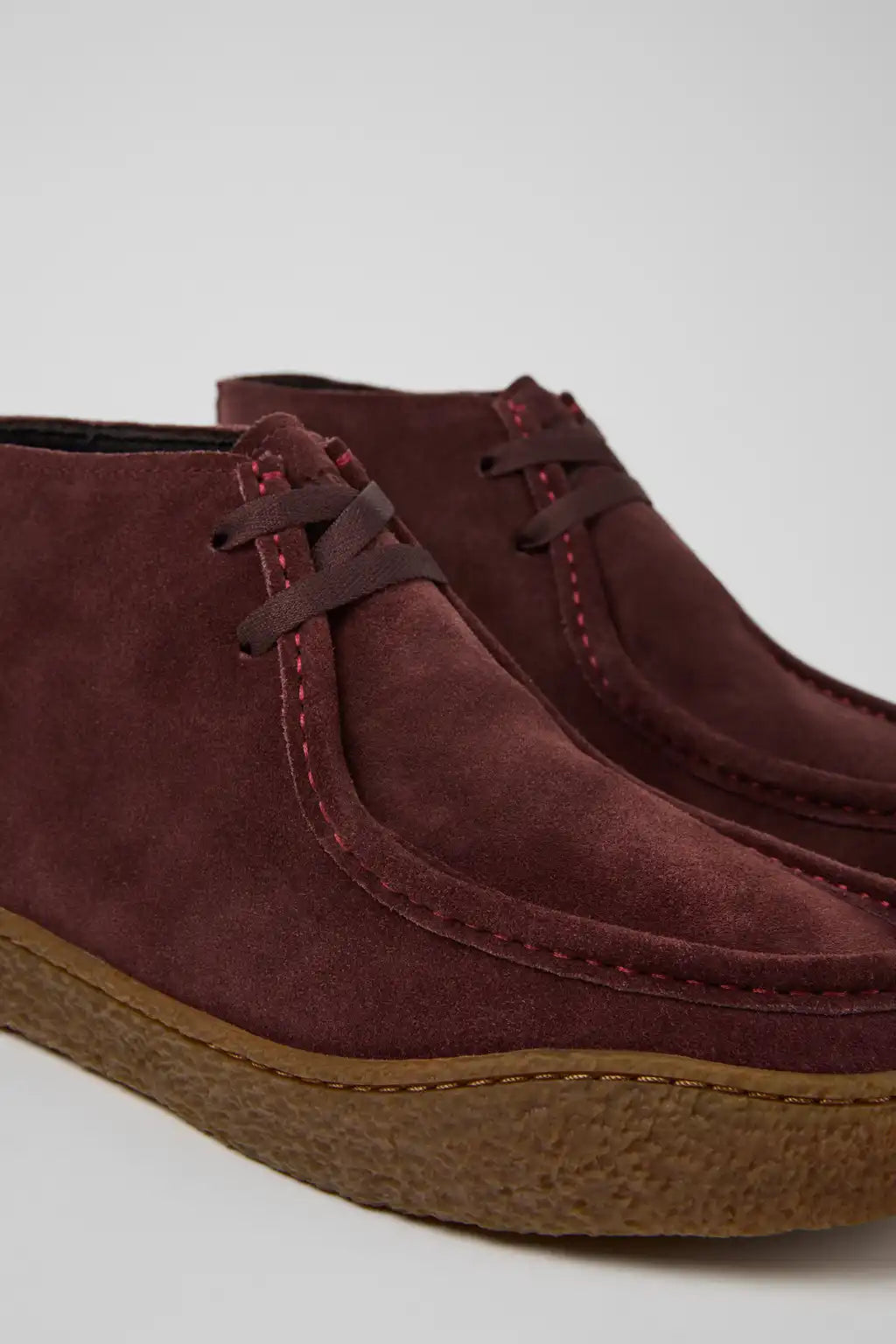 Peu Terreno Brown Nubuck Ankle Boots for Men.