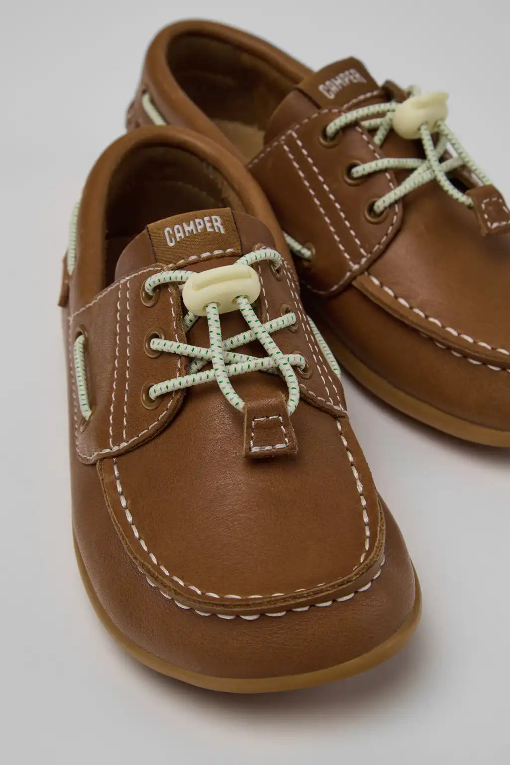 Peu Blue Leather Nautical Shoes for Children.
