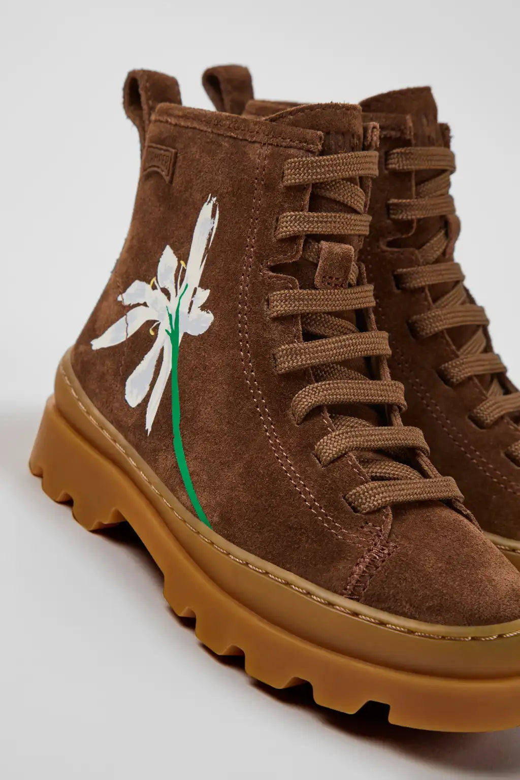 Brutus Burgundy Leather Ankle Boots for Children.