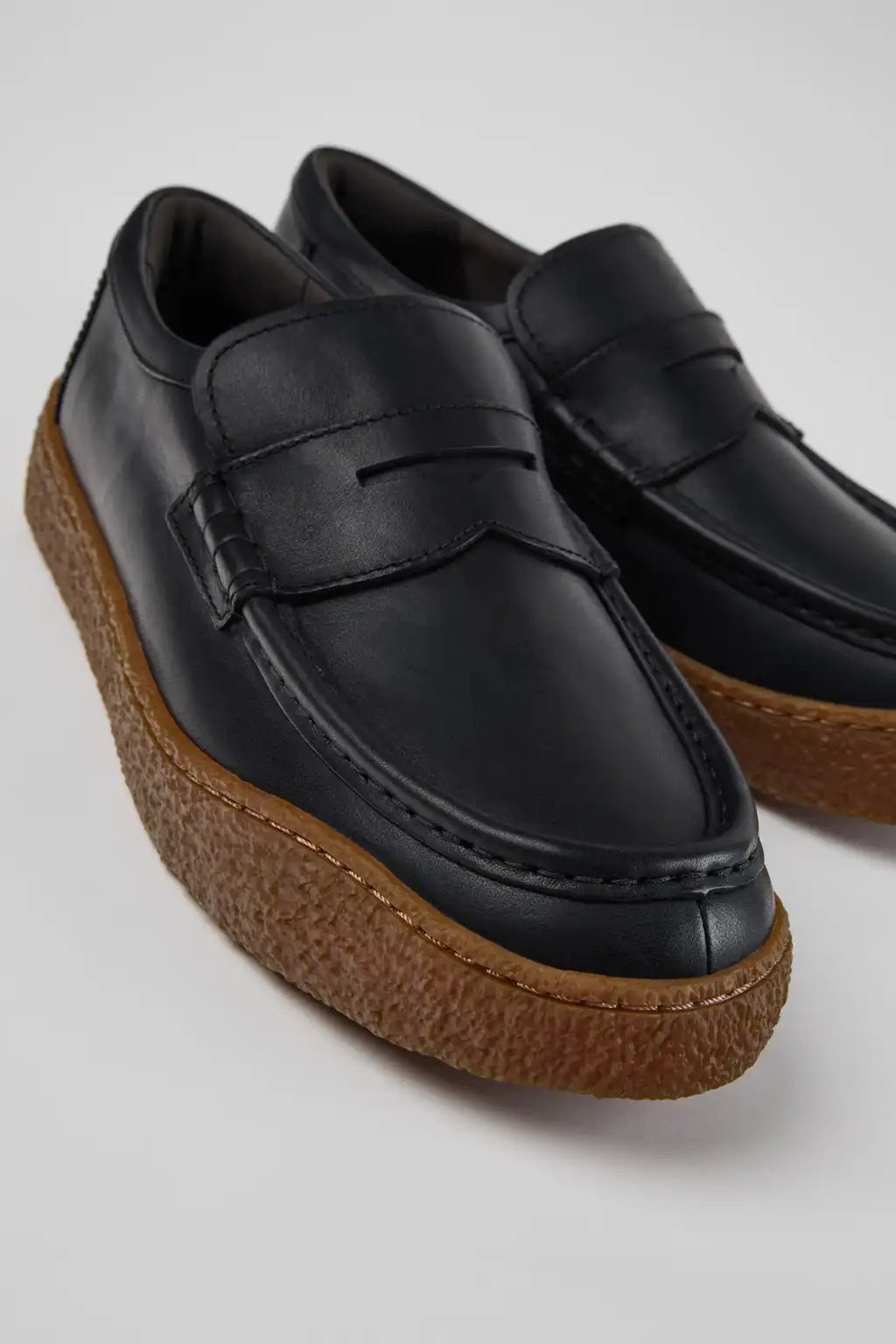 Peu Terreno Brown Suede Moccasins for Men.