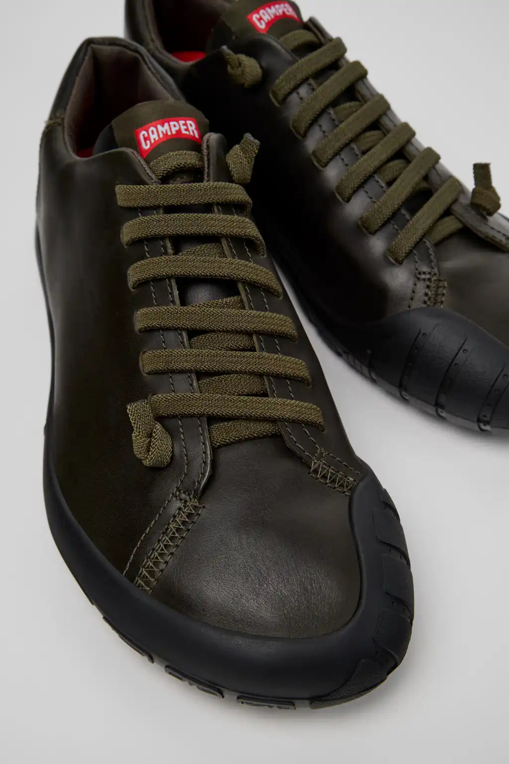 Peu Path+ Brown Leather Shoes for Men.