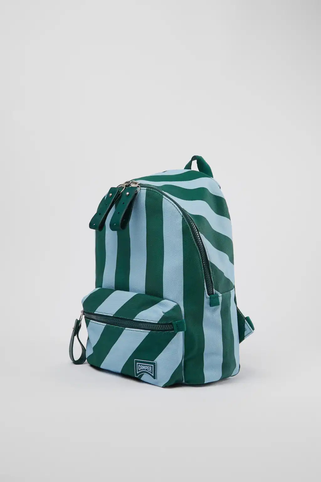 Ado Small blue and green recycled cotton backpack