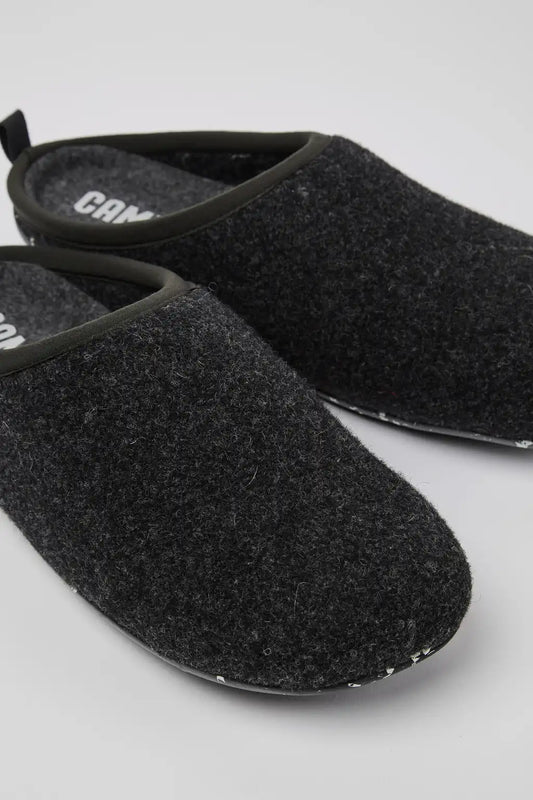 Wabi Gray Textile Slippers for Men.