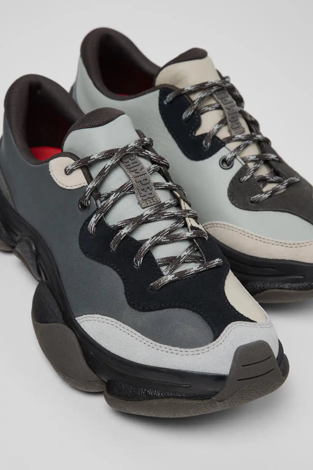 Karst 2 White Leather and Nubuck Sneakers for Women.