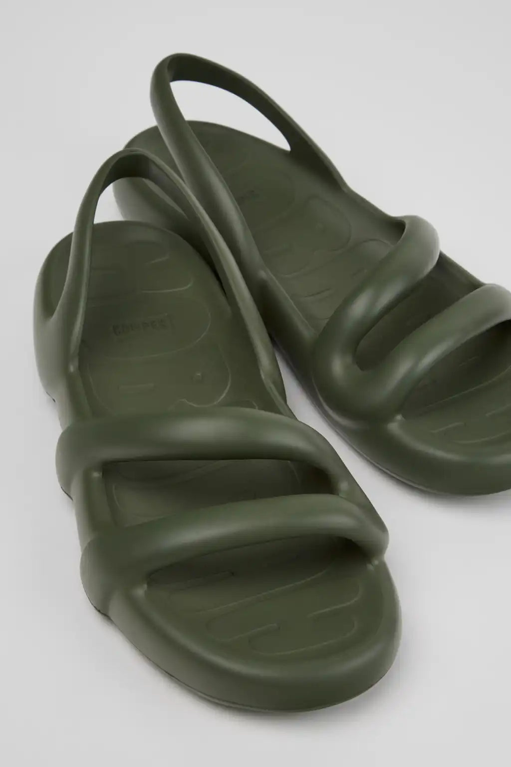 Kobarah Flat Green Sandals for Women.