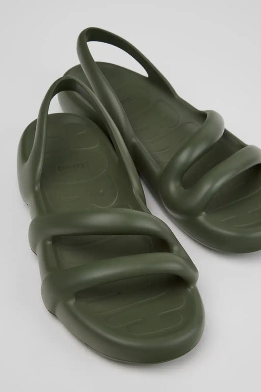 Kobarah Flat Green Sandals for Women.