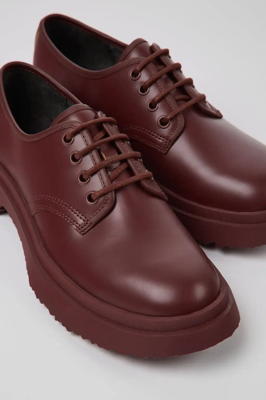 Twins Burgundy and blue leather shoes for women