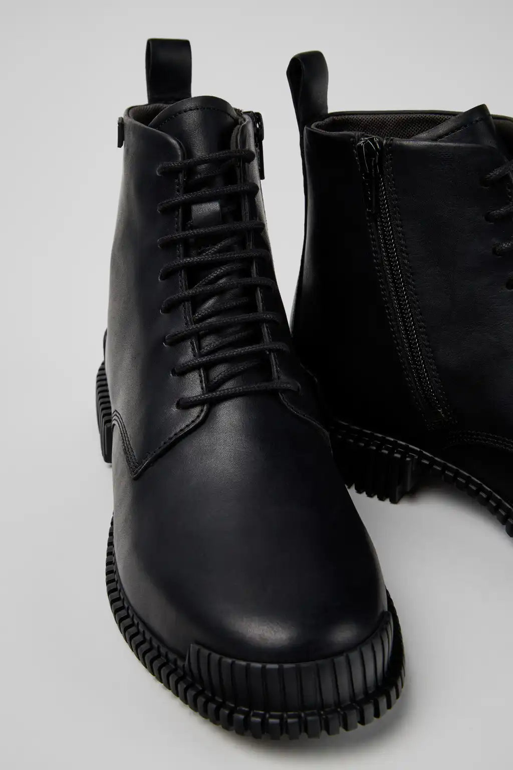 Pix Burgundy Leather Ankle Boots for Women.