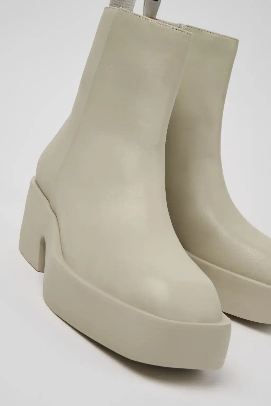 Billie Black Leather Mid Boots for Women.